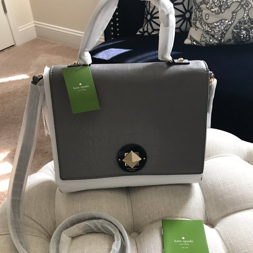🎉HP✨FLASH SALE!!!✨Kate Spade NWT Leather Croc & Suede Bag